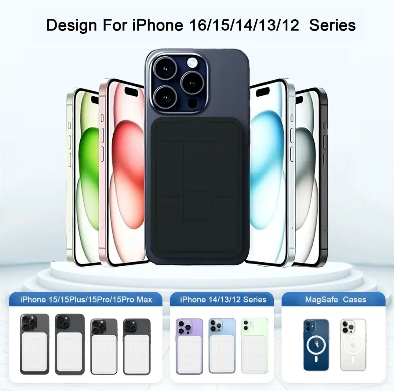 10,000mAh Magnetic Portable Wireless Power Bank for iPhone 12 - 17 Series, Compatible with Cases