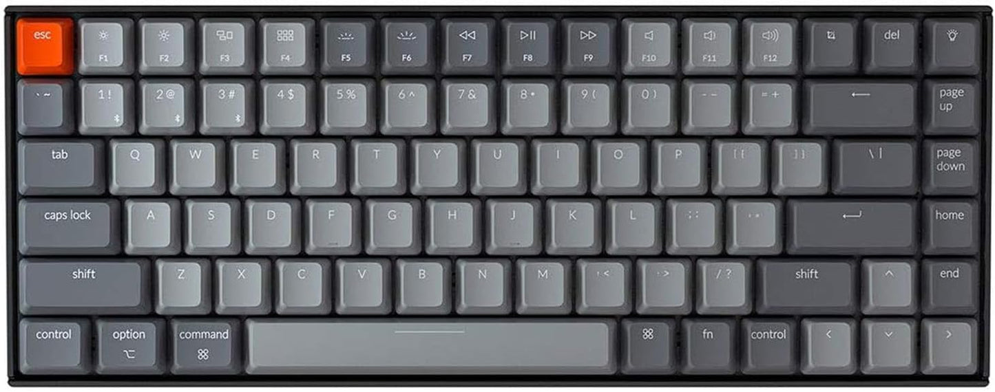 K2 75% Layout RGB Bluetooth Wireless Mechanical Keyboard Compact 84 Keys USB Wired Gaming Keyboard for Mac And Windows