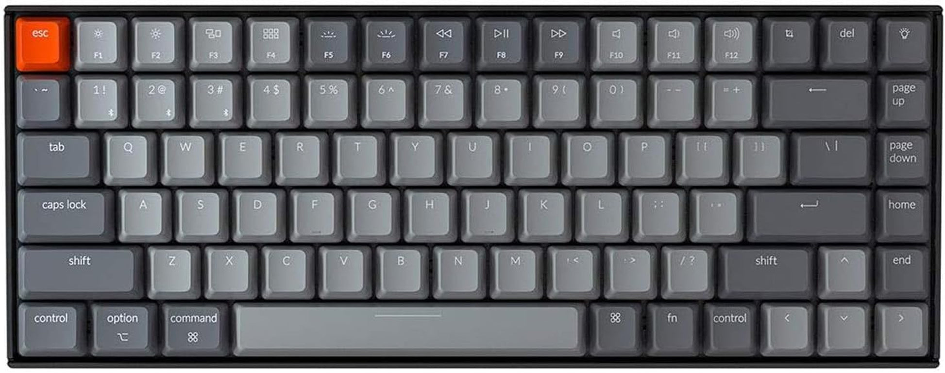 K2 75% Layout RGB Bluetooth Wireless Mechanical Keyboard Compact 84 Keys USB Wired Gaming Keyboard for Mac And Windows