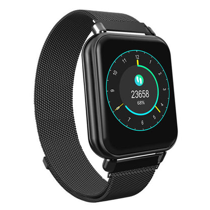 Smart Watch with Heart Rate, Bluetooth, and Metal Band