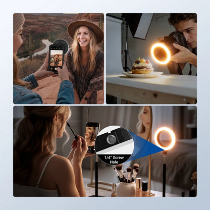 NEEWER M22 67Mm Threaded Ring Light for Phone Mounts, Clip-On LED Selfie Ring Light for Iphone & Smartphones, Portable Fill Light for Selfies, Vlogging, Makeup, Video Calls Tiktokshopbacktoschool