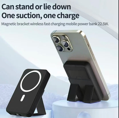 10,000mAh Magnetic Portable Wireless Power Bank for iPhone 12 - 17 Series, Compatible with Cases